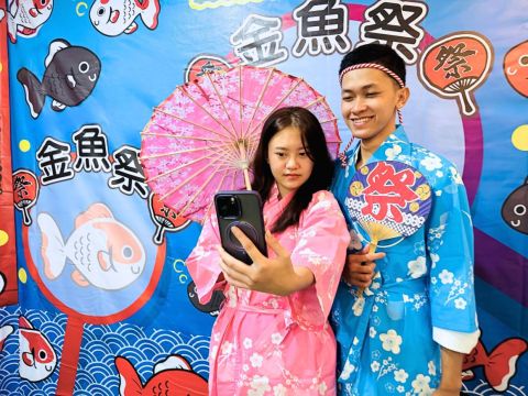 統一谷關_和風金魚牆